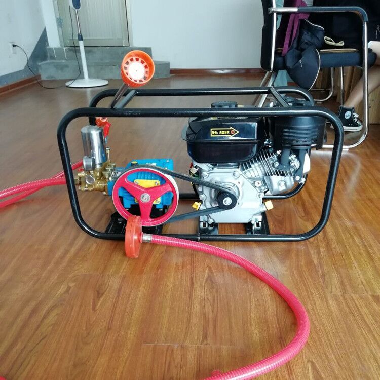 自卸式高压水泵抽水式打药机 汽油框架式喷雾机 拉管式灭菌喷药机