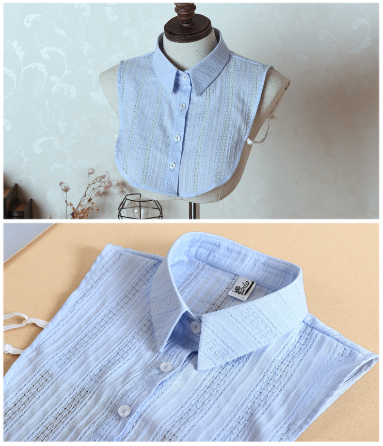 新款假衣领假领子女百搭假领秋冬假衬衫衬衣领木耳边装饰领