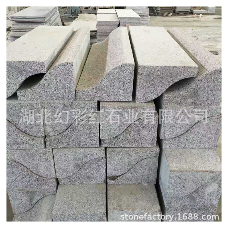 花岗岩芝麻灰树池石 大理石园林树围石 中式花池圆形树坑石围边石