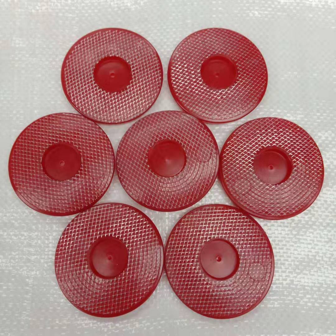 现货销售磁焊枪热熔垫片 塑料垫片pvc复合垫片 红色无网热熔垫片