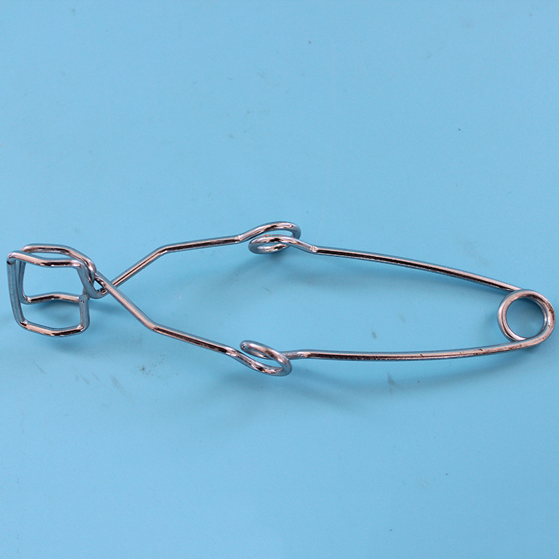 供应铁试管夹 铁镀铬钢丝试管夹 实验夹 玻璃管夹 离心管夹子