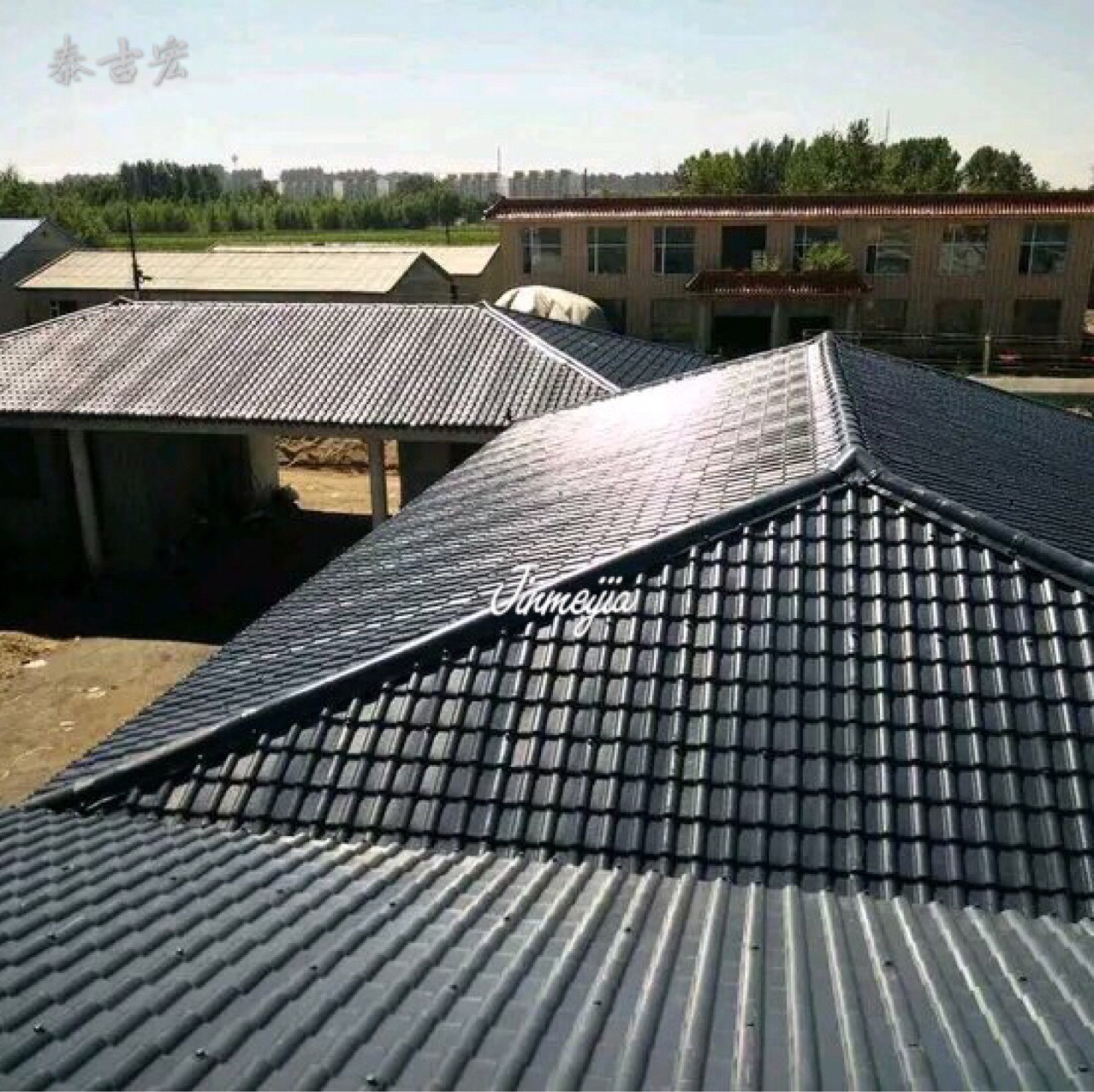 沈阳源头工厂 树脂瓦批发 海量库存 质量好 价格便宜 量大包运费