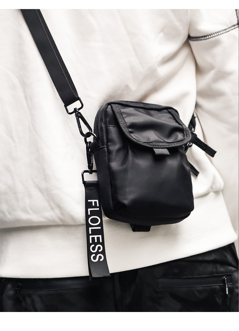 男士单肩斜挎迷你小包男小挎包休闲小挂包防水女背包小手机包潮牌