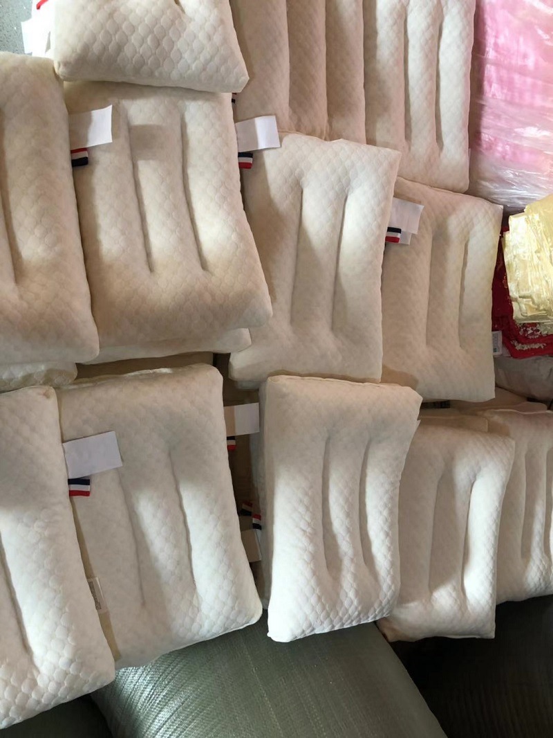 厂家直销泰国乳胶颗粒枕 会销礼品 成人乳胶枕头按摩颈椎记忆枕芯