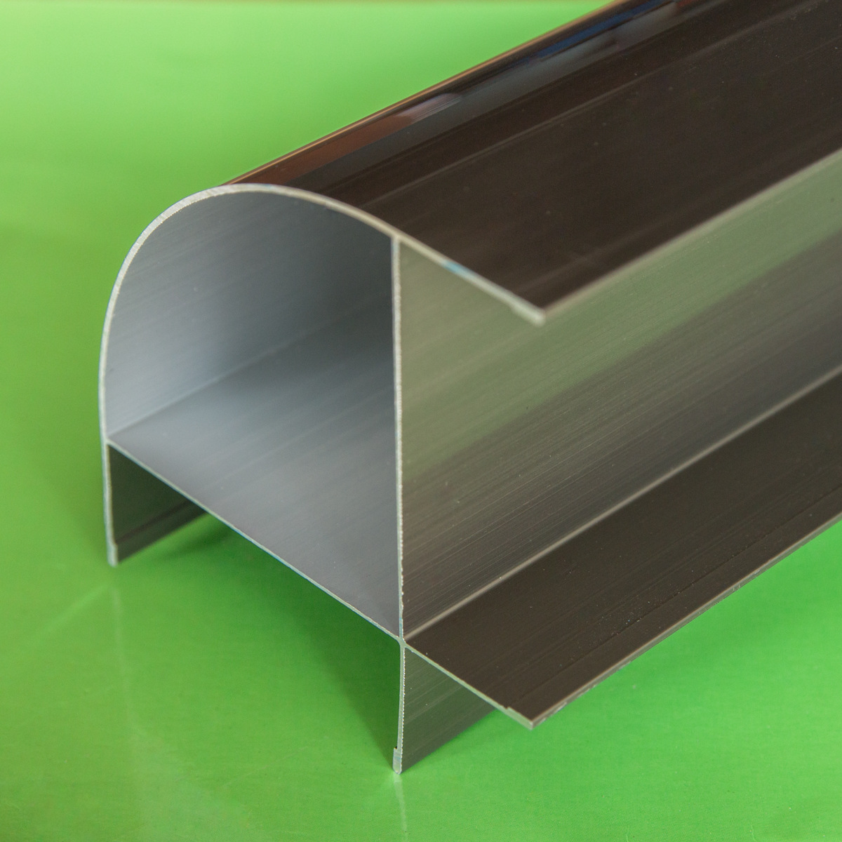 净化铝型材厂家直销香槟铝材外圆弧转角铝材外圆柱无尘车间