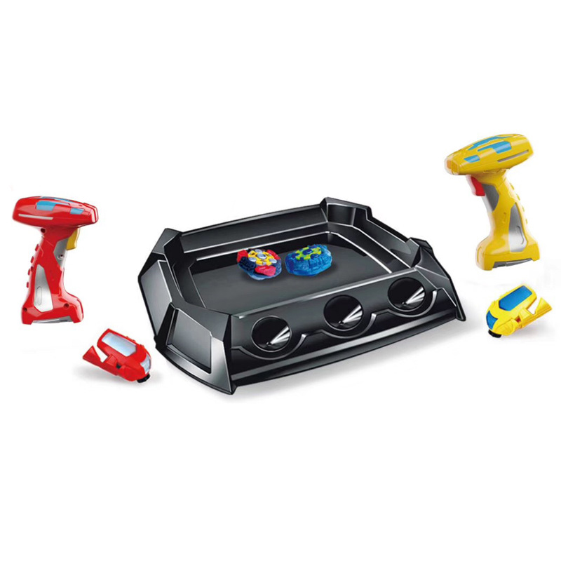 跨境电动磁控陀螺套装对战竞技陀螺双人竞技游戏亲子桌面陀螺玩具