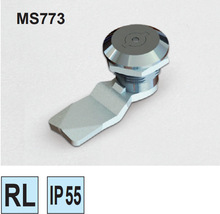 工业柜门锁圆柱锁回转直角锁电气柜门锁MS773-3-4