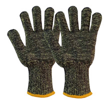 芳纶包钢丝手套 5级防割手套 工业安全防护耐热佩戴手套厂家现货
