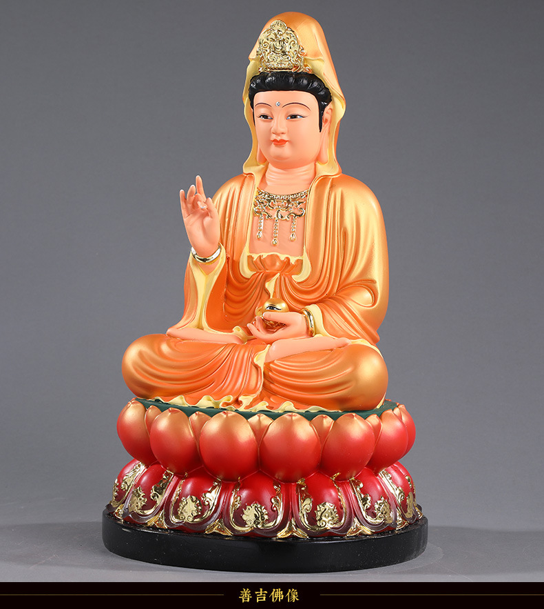 供奉居家佛像摆件 眼光娘娘佛像 眼光圣母神像树脂16寸眼光娘娘佛