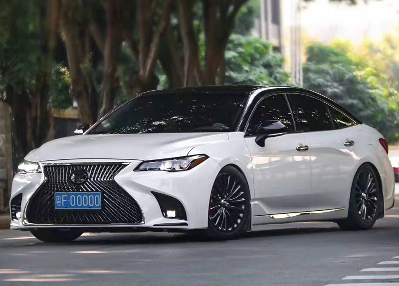 适用丰田亚洲龙汽车改装升级配件雷克萨斯ls款大包围注塑前杠中网