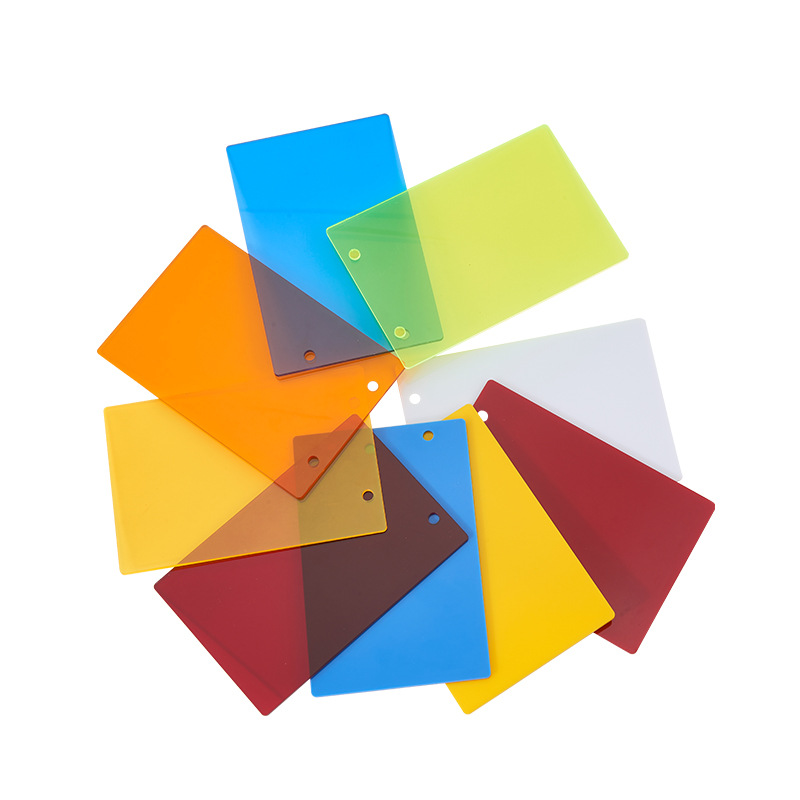 批发彩色亚克力板 透明亚克力板 ps彩色透明有机玻璃直销半透板材