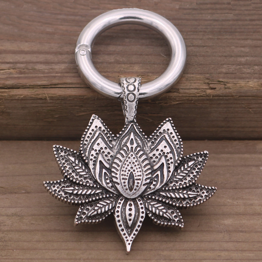 外贸爆款古印度曼荼罗花形项链曼荼罗吊坠禅宗瑜伽om项链饰品批发