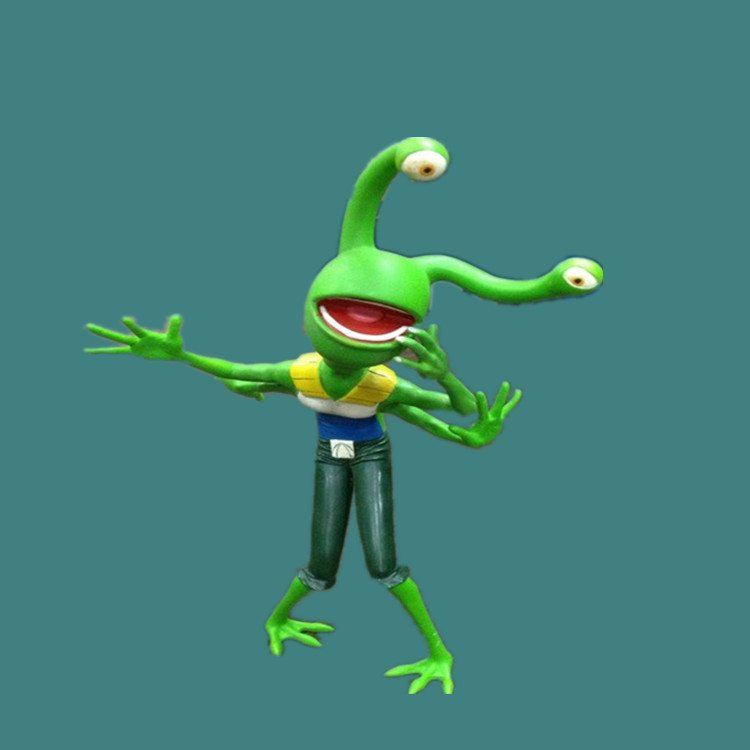 定制树脂小摆件可爱卡通玩具青蛙怪物家居饰品动漫游戏手办周边