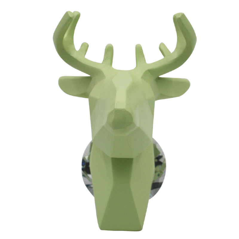 创意时尚几何羊头挂件家居卧室店铺墙上装饰品树脂动物挂件