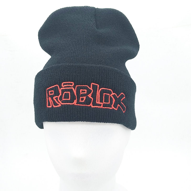 European and American Roblox Wish You Were Here Woolen Cap Embroidery Knitted Hat Pullover Hip Hop Hat