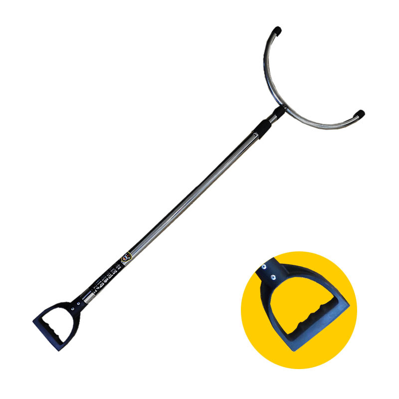 厂家批发安防用伸缩钢叉保安器材防身用品学校幼儿园安保防暴钢叉