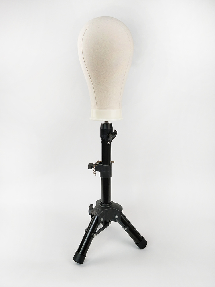 假发头模支架美发教习模特头用三角支架wig tripod stand