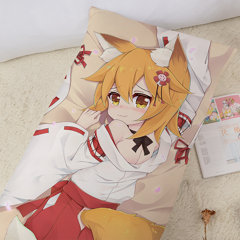 萌工坊动漫仙狐小姐双面等身抱枕一件代发 动漫周边抱枕