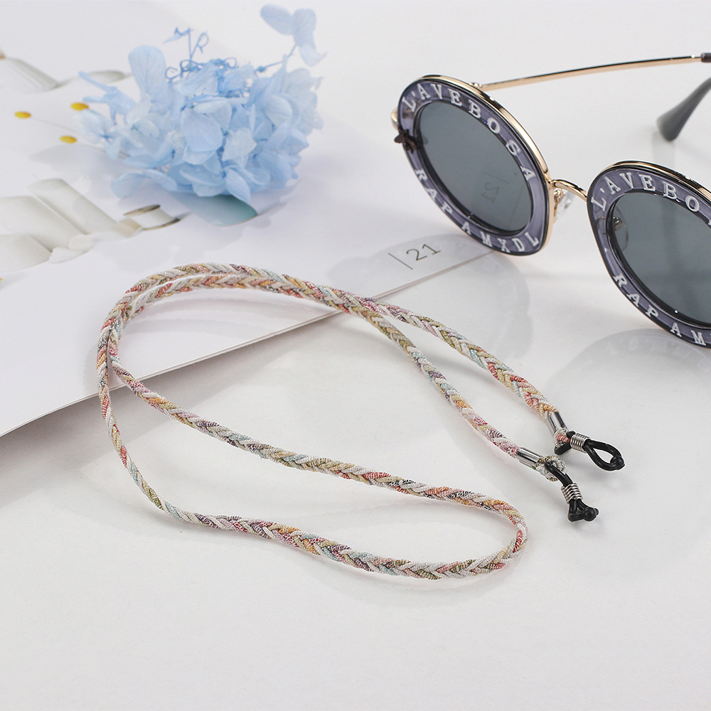 民族风眼镜挂绳老花镜眼镜链复古眼镜挂链子眼镜绳(麻花细款)