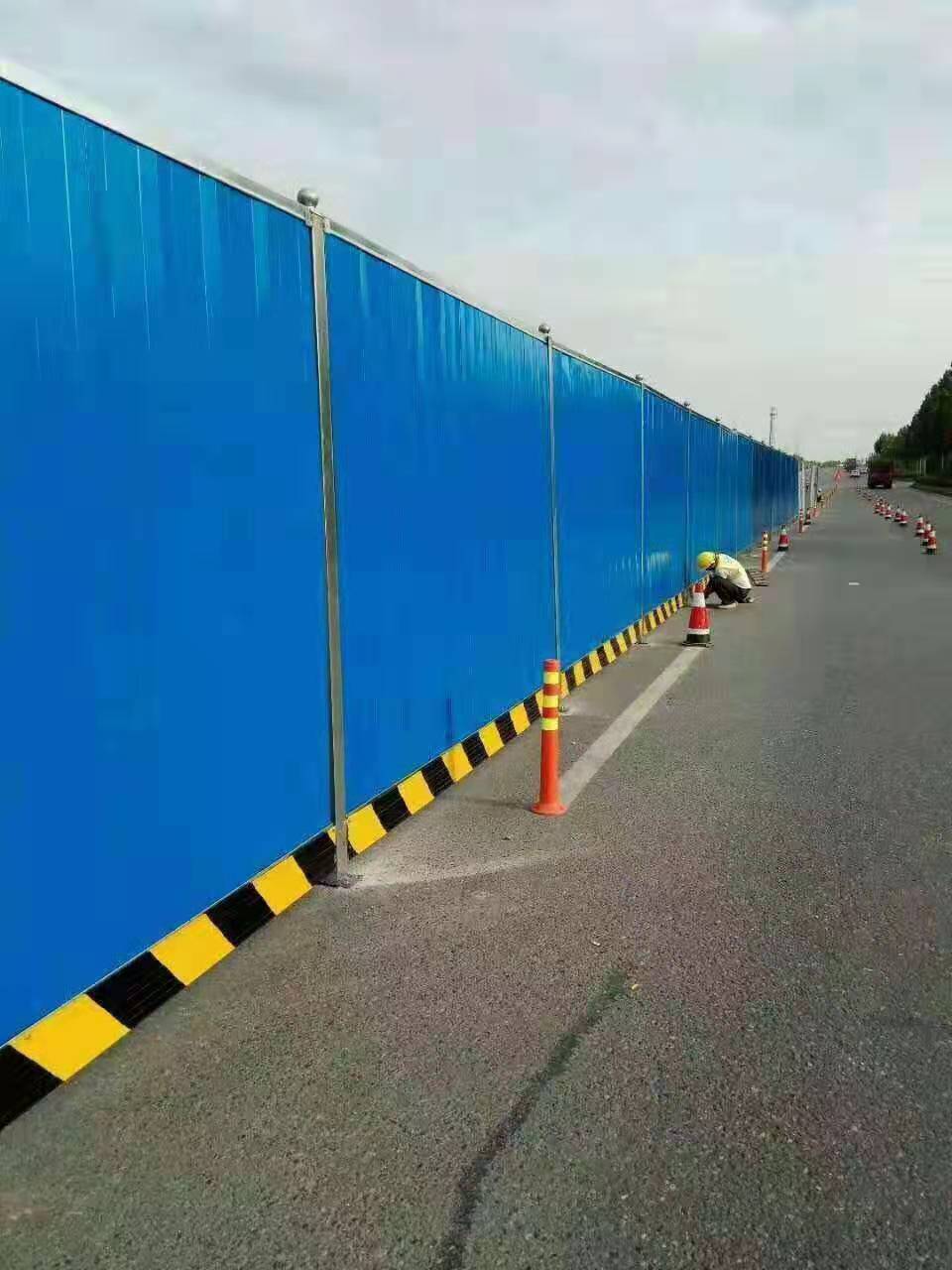 彩钢围挡铁皮围挡道路围挡施工围挡施工围挡,道路围挡pvc围挡