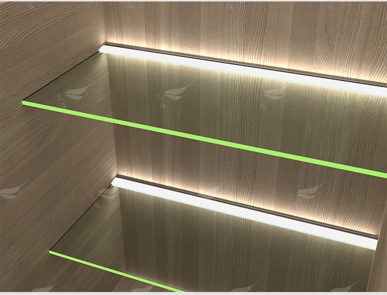 led玻璃层板灯12mm厚隔板灯夹板灯 书柜酒柜灯玻璃灯带橱柜灯定制