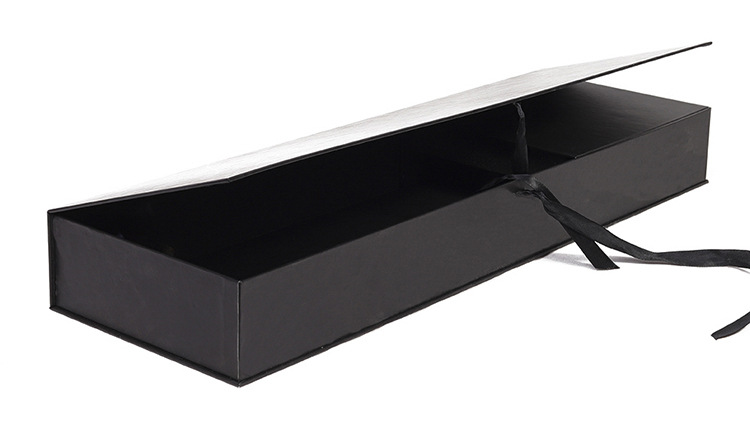 专业厂家定制定做磁吸丝带翻盖盒 手工精装盒 书型盒磁吸礼品盒