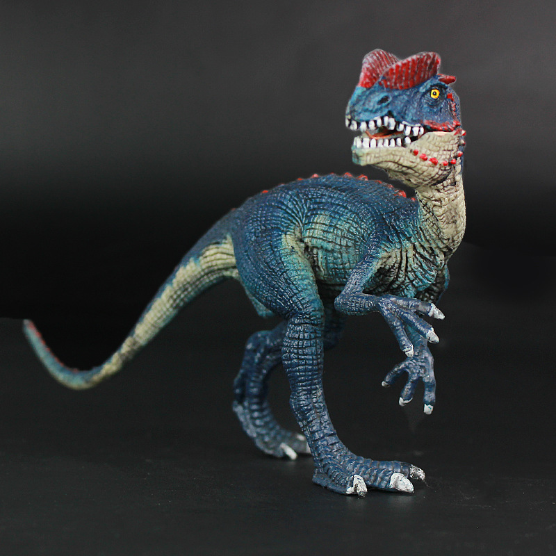 仿真恐龙模型侏罗纪双冠龙模型实心塑料儿童玩具礼物摆件