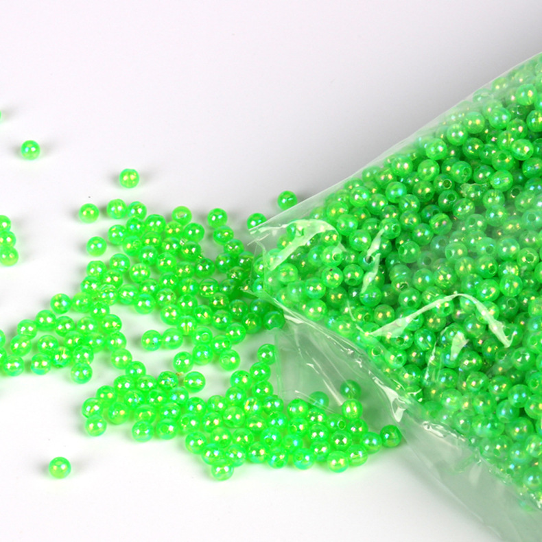 多色挡珠塑料珠 diy路亚钓鱼小配件 100粒/包 垂钓用品