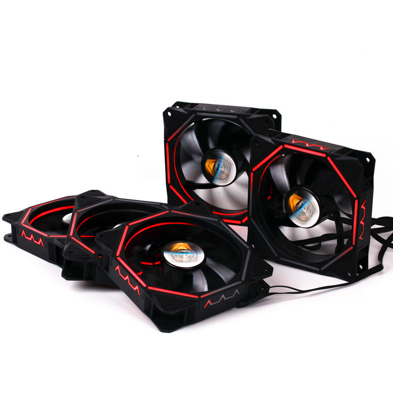 玲珑光圈 机箱风扇12cm静音 5v可编程rgb幻彩aura同步温控变色led