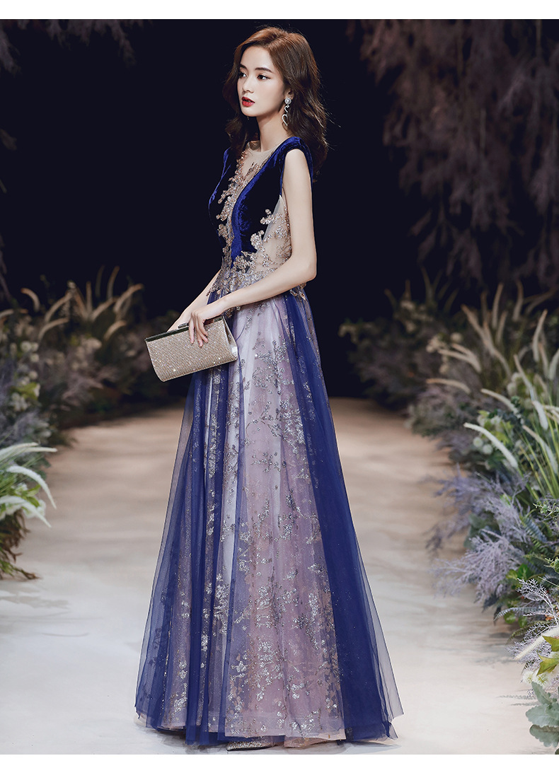 晚礼服女宴会气质平时可穿现代生日派对连衣裙简单大方伴娘裙