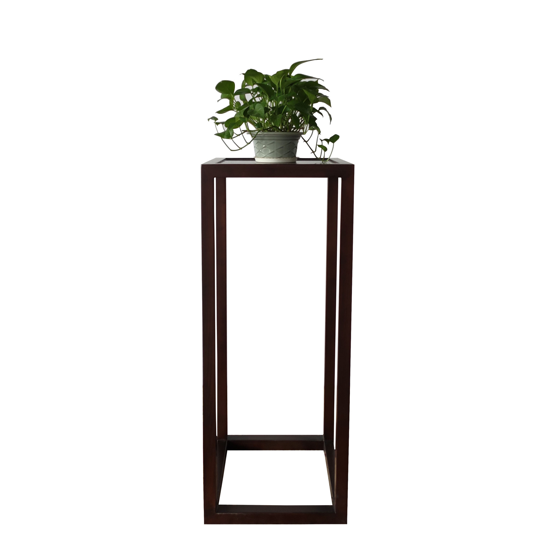 flower stand榉木阳台置物架客厅绿萝新中式花架家用落地花架