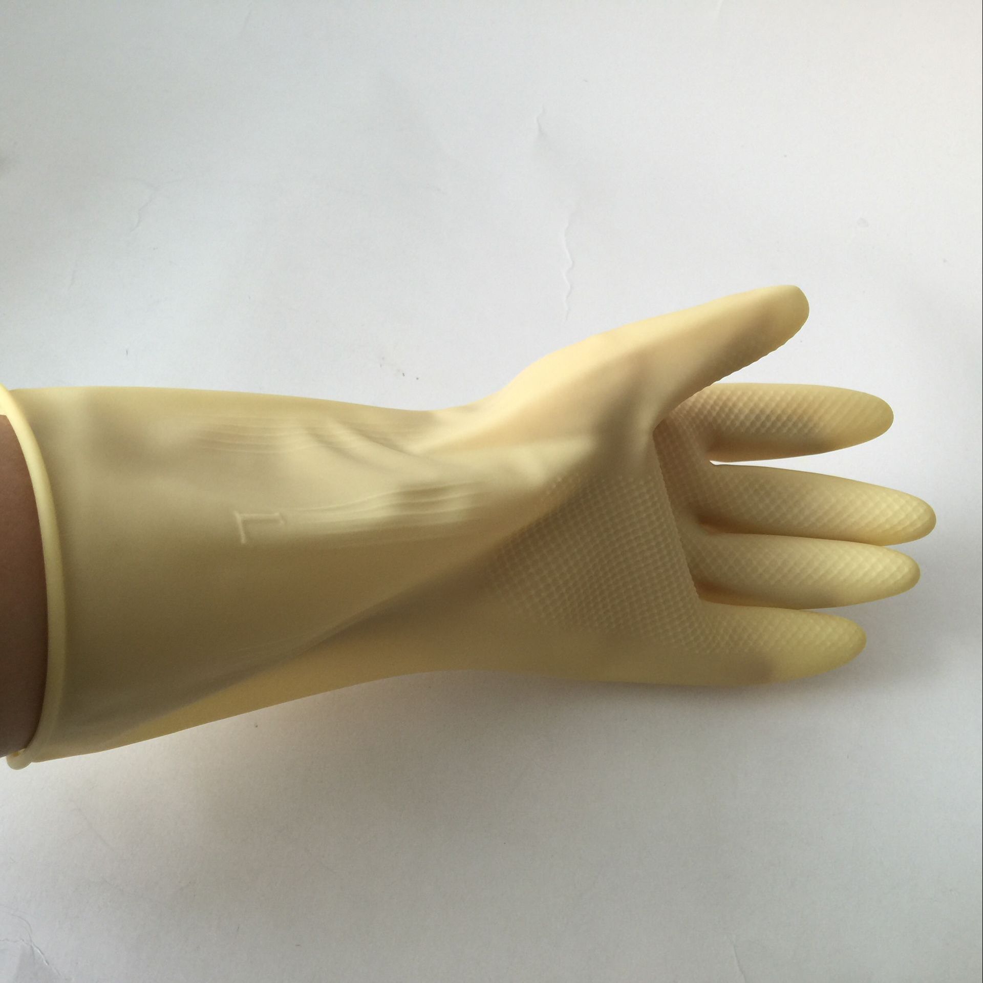 手霸加厚牛筋乳胶手套纯乳胶工业家用手套耐磨耐用