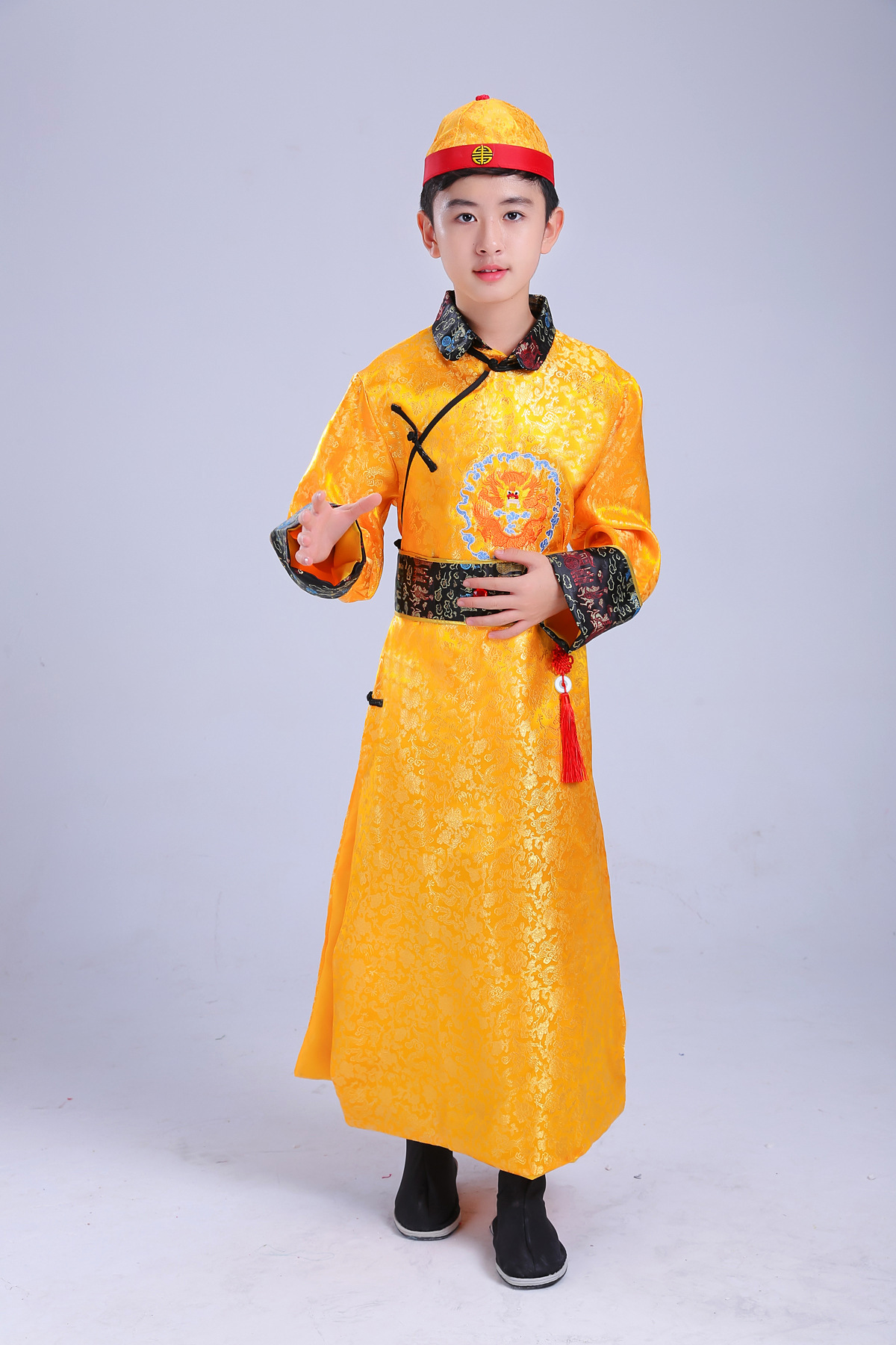 儿童古装清朝贝勒服阿哥装男童满族服装公子少爷服民族风小孩子服