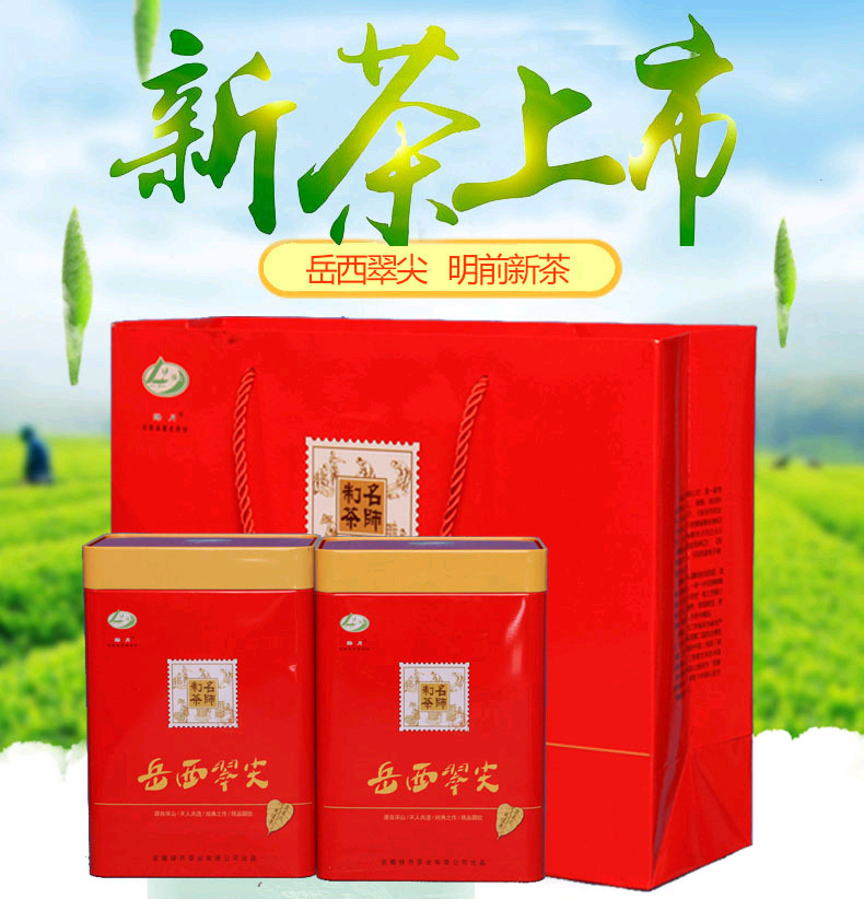 2020年安徽岳西翠兰新茶 明前春茶茶叶 礼盒500g装包邮