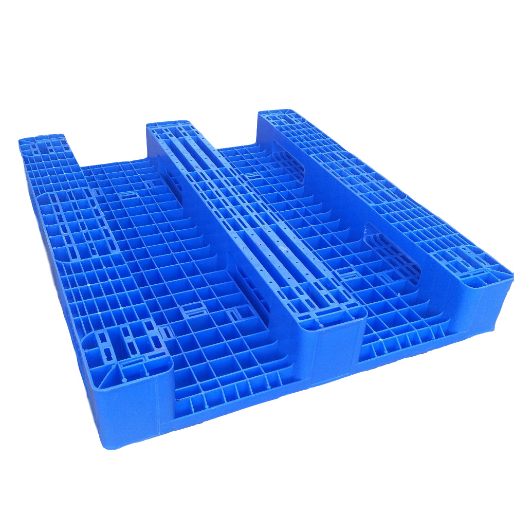 黑色川字型塑胶托盘厂家供应出口标准轻型卡板 湖北塑料栈板