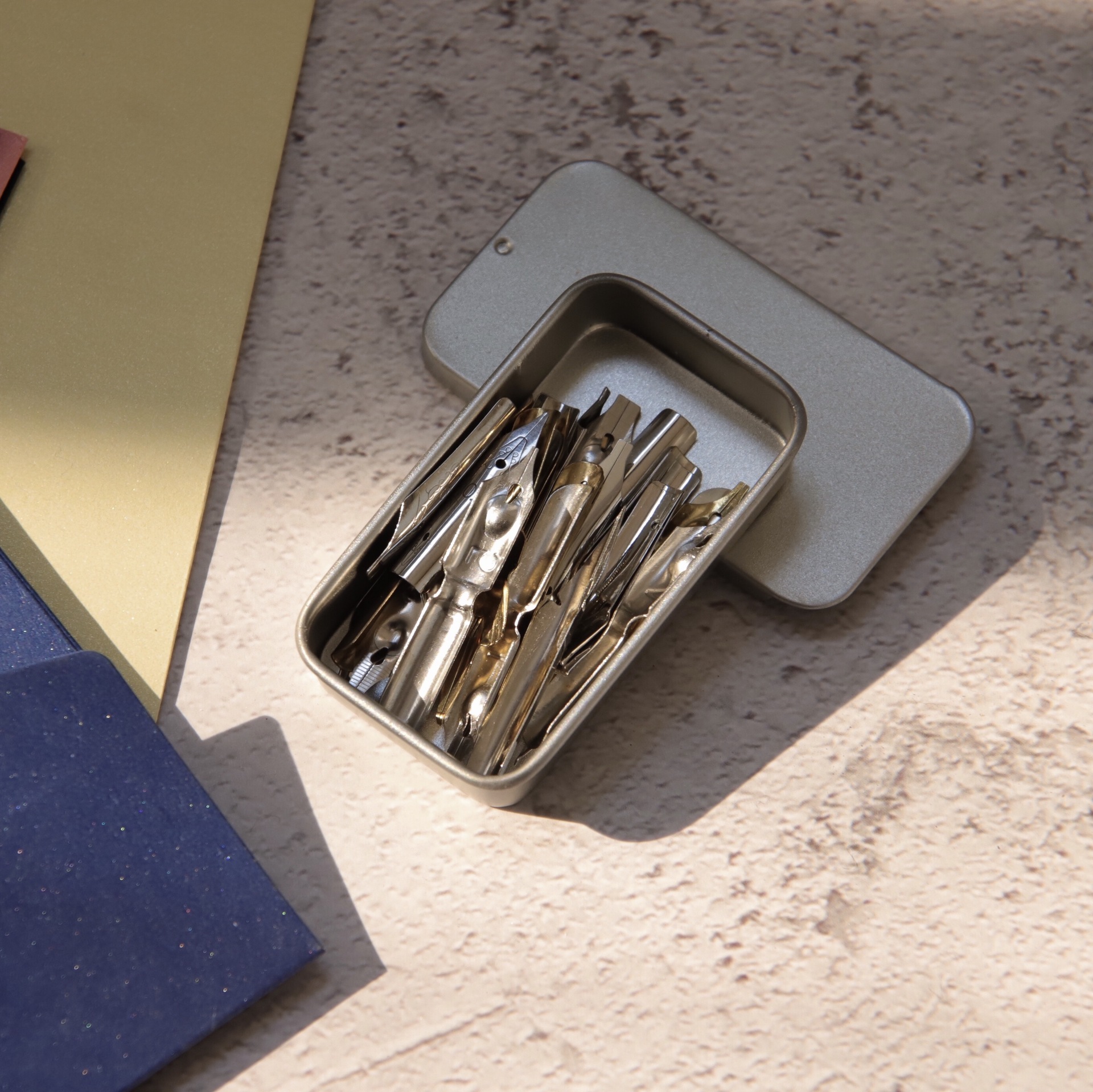 蘸水笔尖钢笔尖沾水书写圆体哥特体英文花体字金色钢笔尖银色笔尖