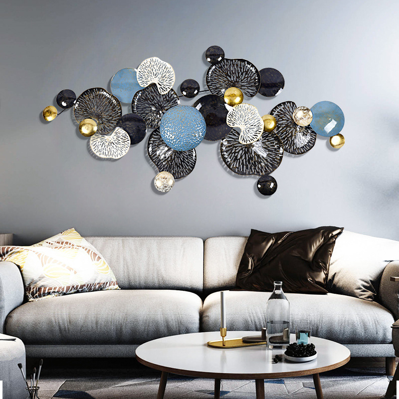简约现代金属壁饰镂空花艺壁挂卧室沙发背景墙面装饰挂件创意墙饰