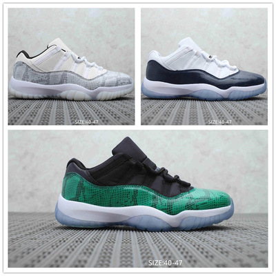 工厂直销aj11篮球鞋乔11蛇皮鞋低帮实战运动鞋男女鞋网红时尚潮鞋