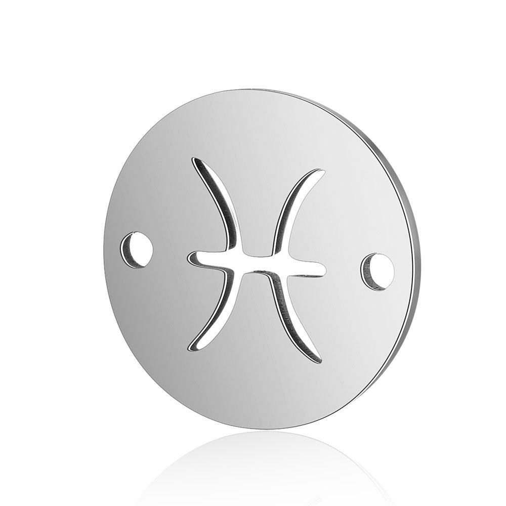 唯星十二星座不锈钢饰品配件星座符号手链连接配件diy饰品配件
