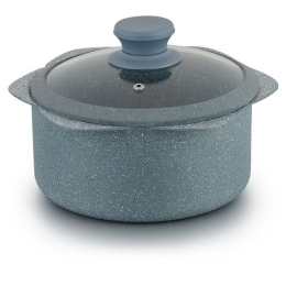 外贸热销款铝压铸汤锅花边麦饭石汤锅单柄小奶锅套装可定制加工