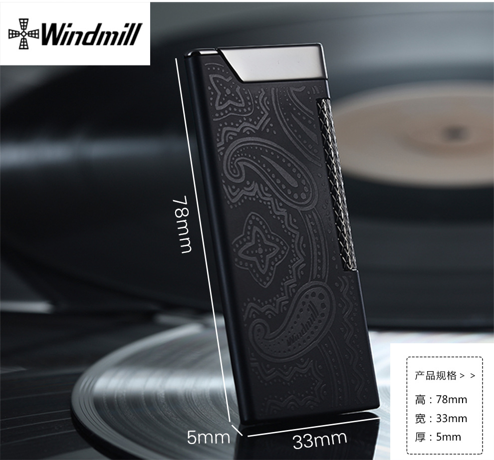 原装正品日本windmill风车打火机 w10男女士机滚轮薄款打火机