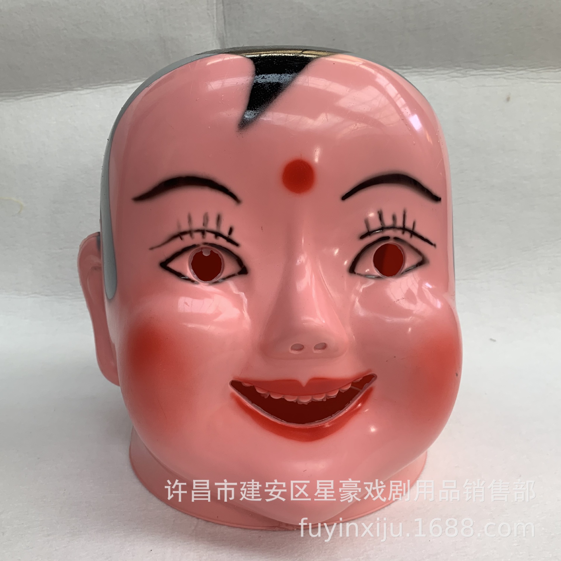 塑料大头娃娃大头人头套可爱面具扭秧歌道具服装舞龙舞狮节日喜庆