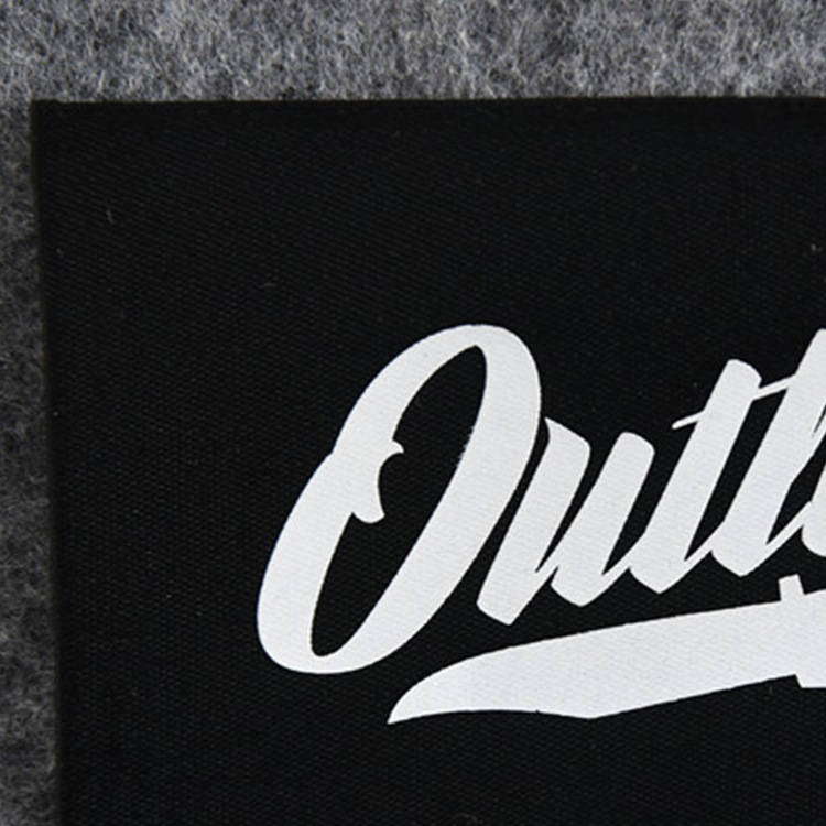 领标订做个性服装商标吊牌logo缎带丝网印刷水洗标来图来样定做