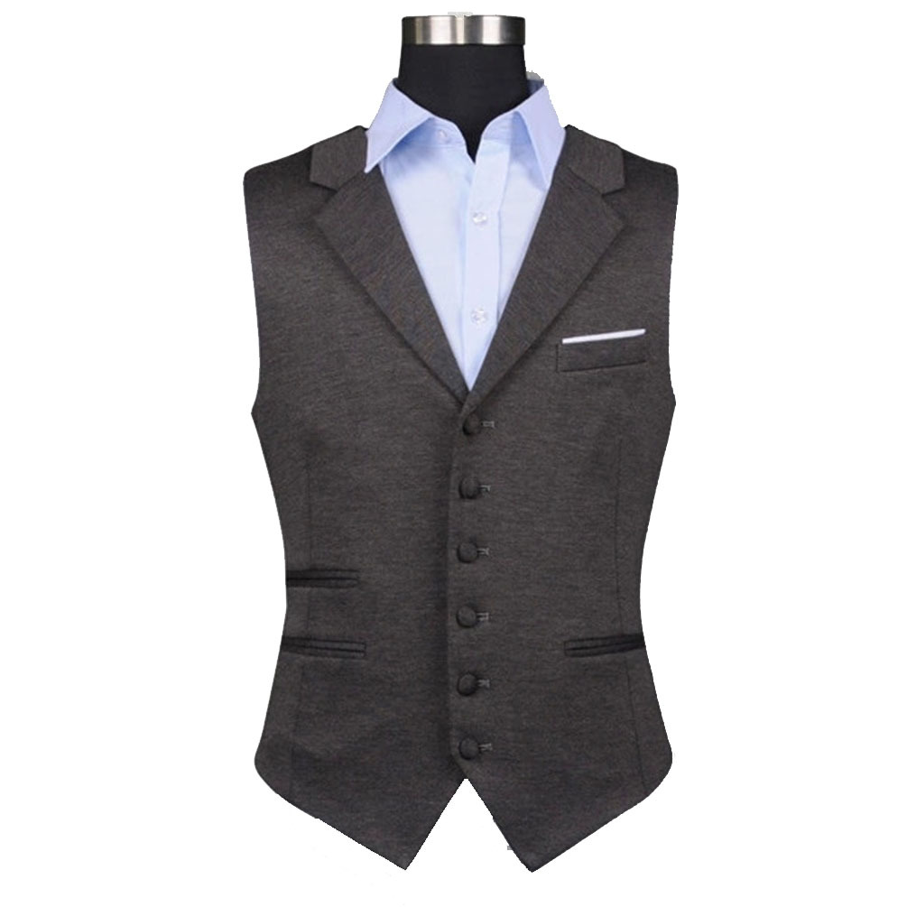 男西服马甲定制男神羊毛弹力棉青果领礼服背心坎肩厂家批量生产