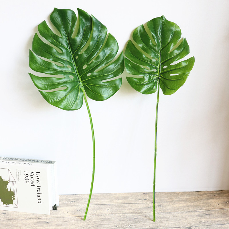 ins风墙面装饰大小龟叶 仿真插画配饰植物叶子 北欧客厅装饰摆件