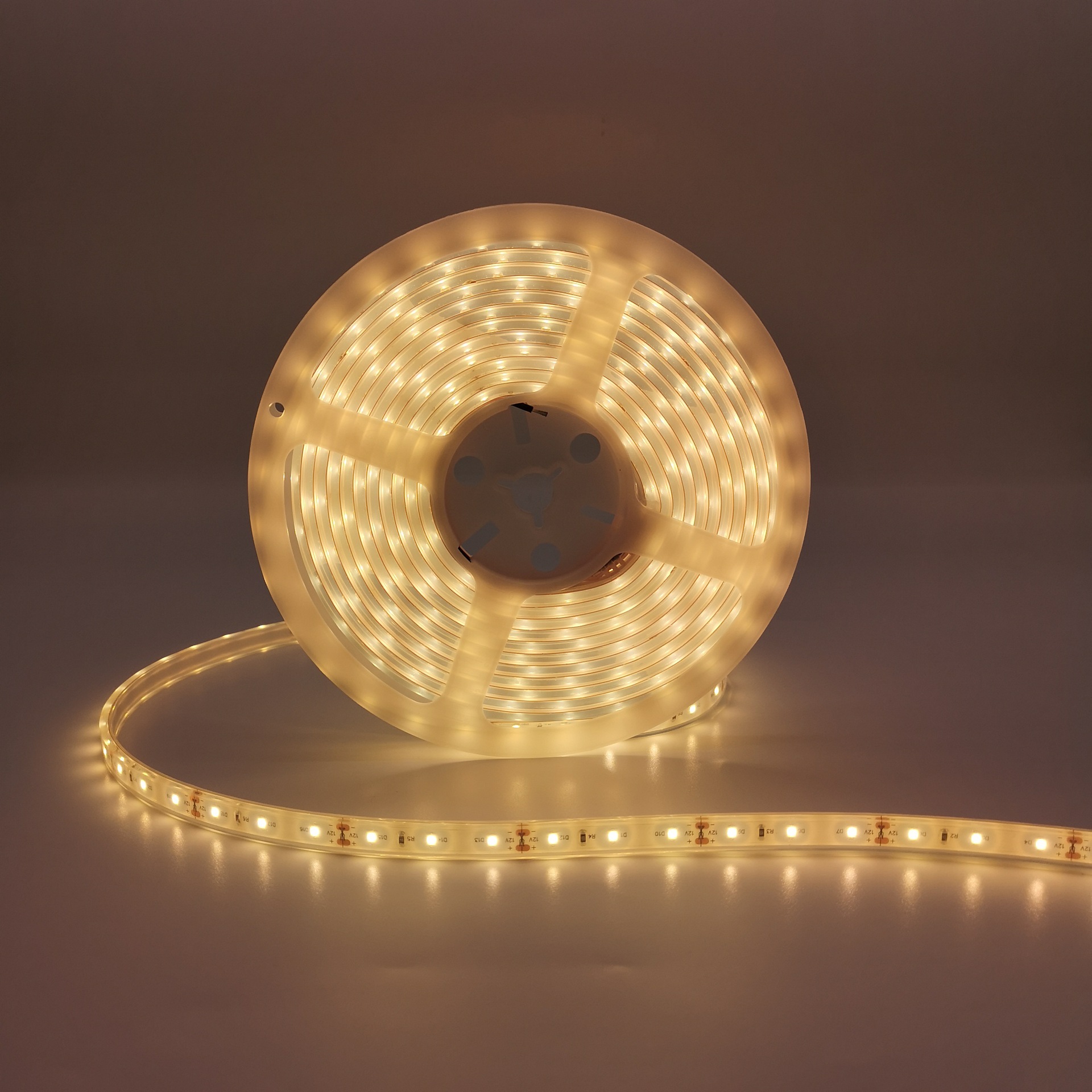 硅胶实心挤出2835灯带60灯120灯12v24v橱柜酒柜卫浴镜灯条