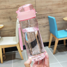 小清新韩版随手杯大容量学生水杯男女带盖吸嘴塑料防漏杯子便携