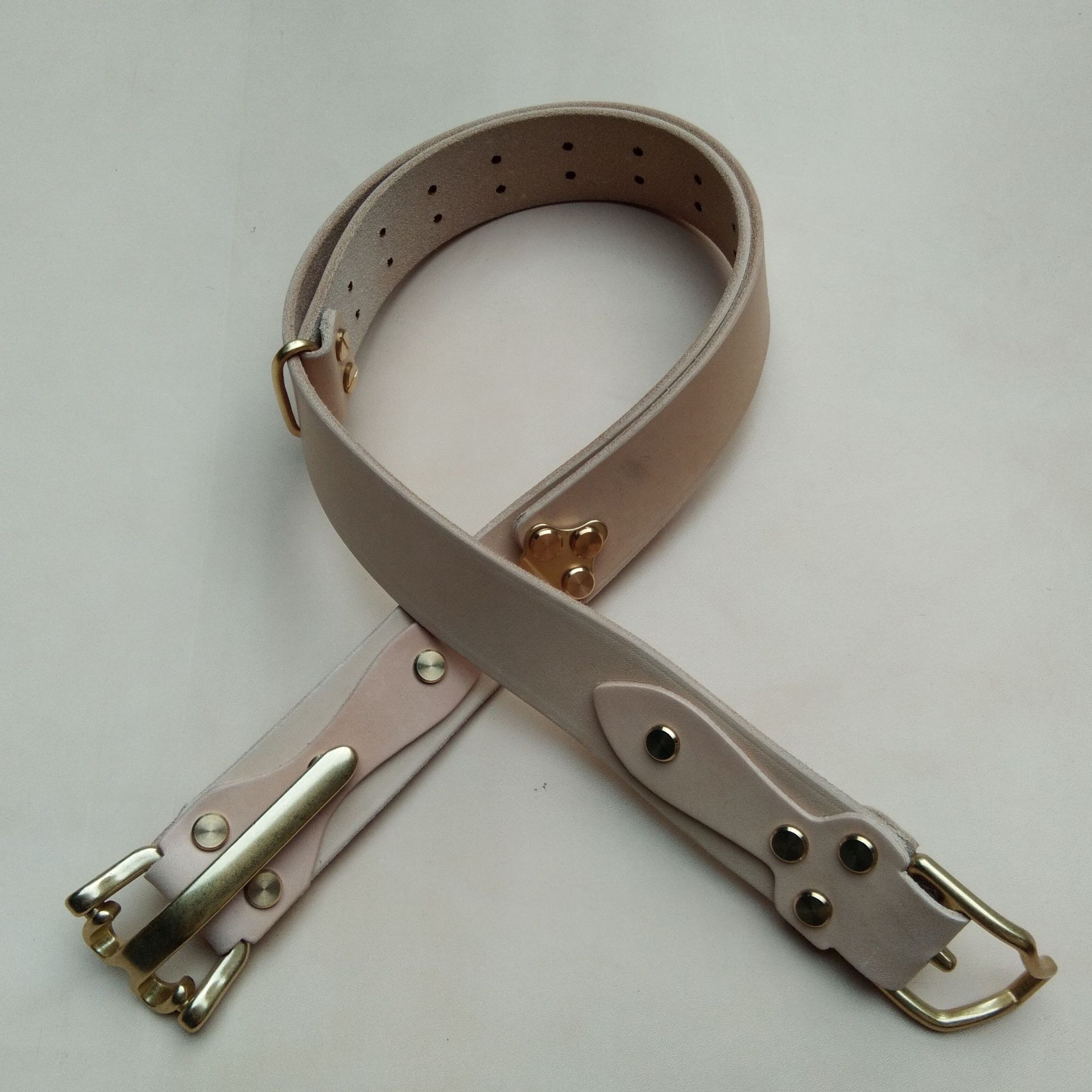 铜扣真皮腰带 骑兵扣皮带 头层牛皮皮带 量大从优