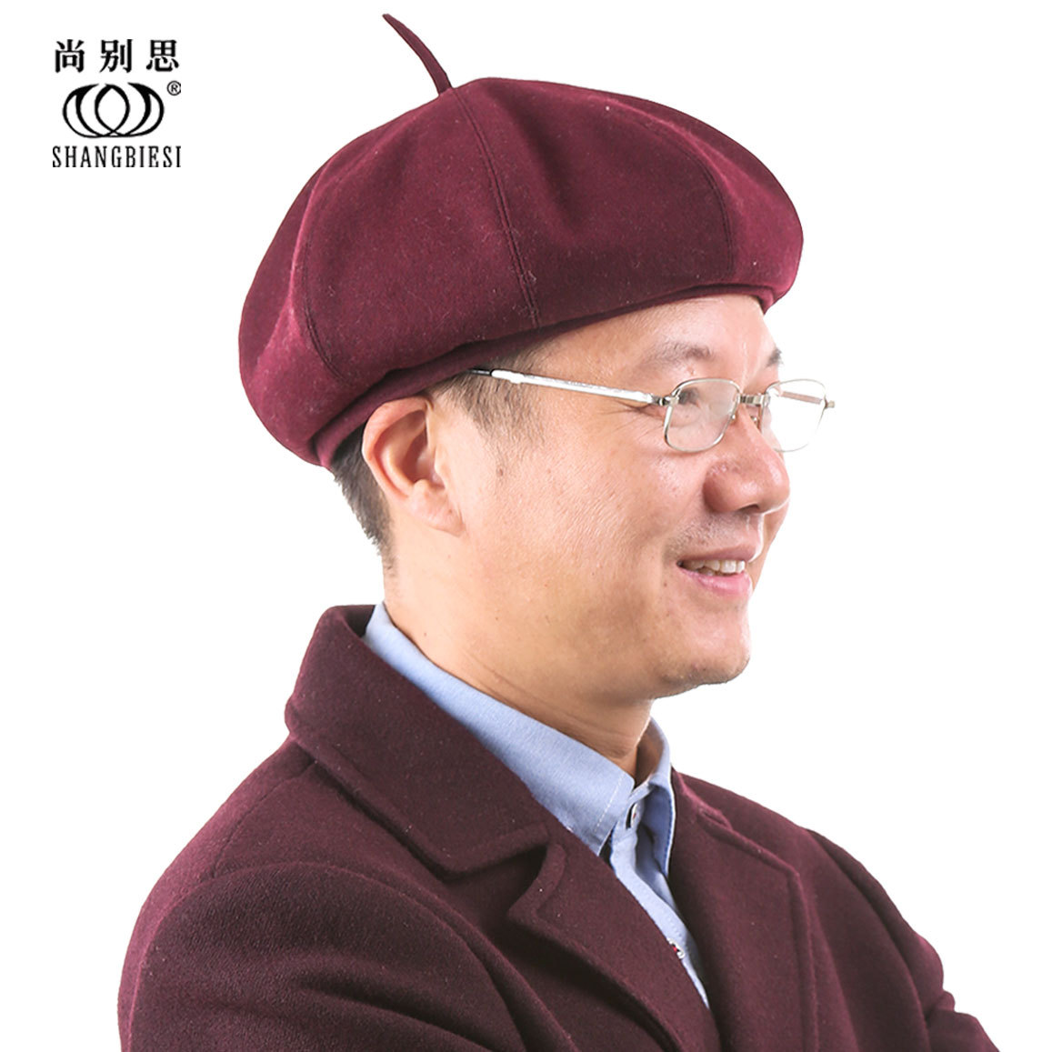 画家帽八角帽贝雷帽中老年老人男士帽子秋冬款冬季加厚