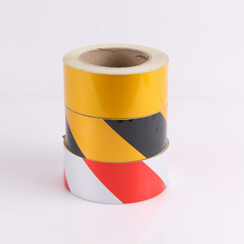 反光警示胶带消防反光条道路交通反光膜警戒线胶带地面划线警示带
